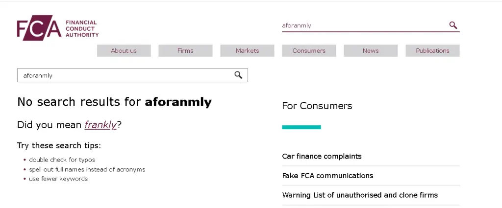 aforanmly com fca