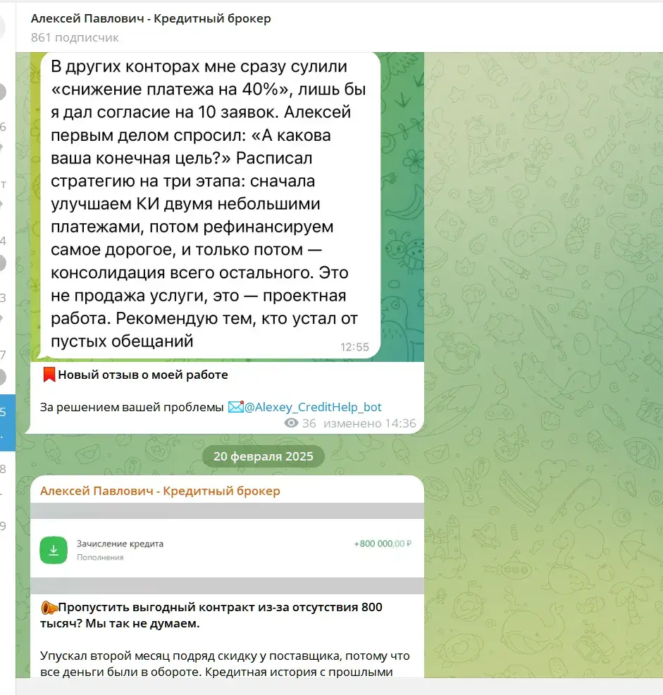 alexey credithelp bot