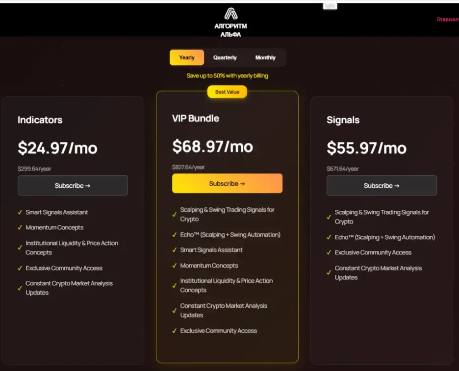 algoalpha отзывы