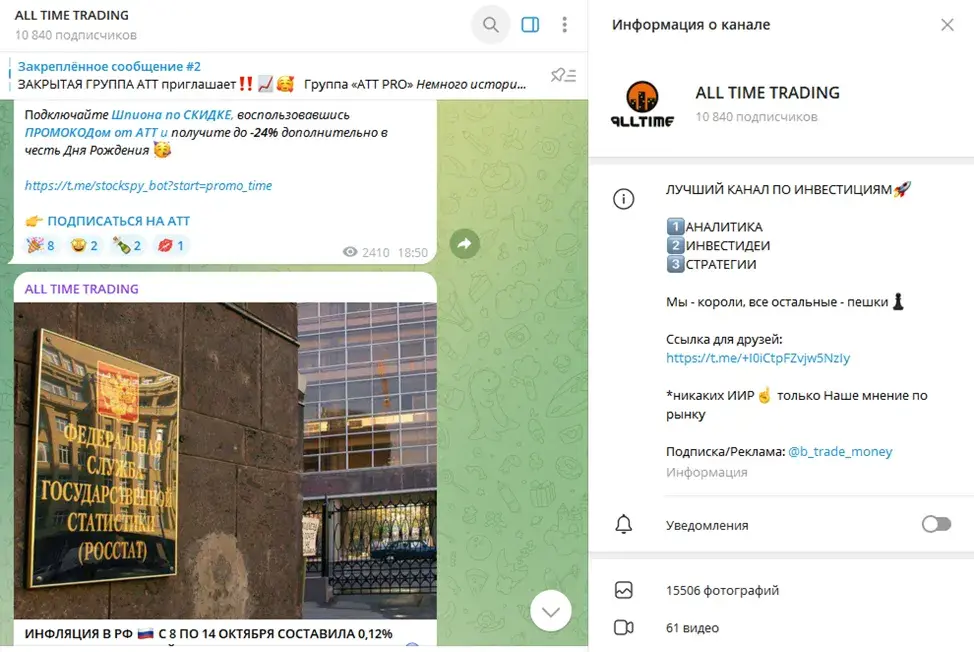 all time trading тг канал