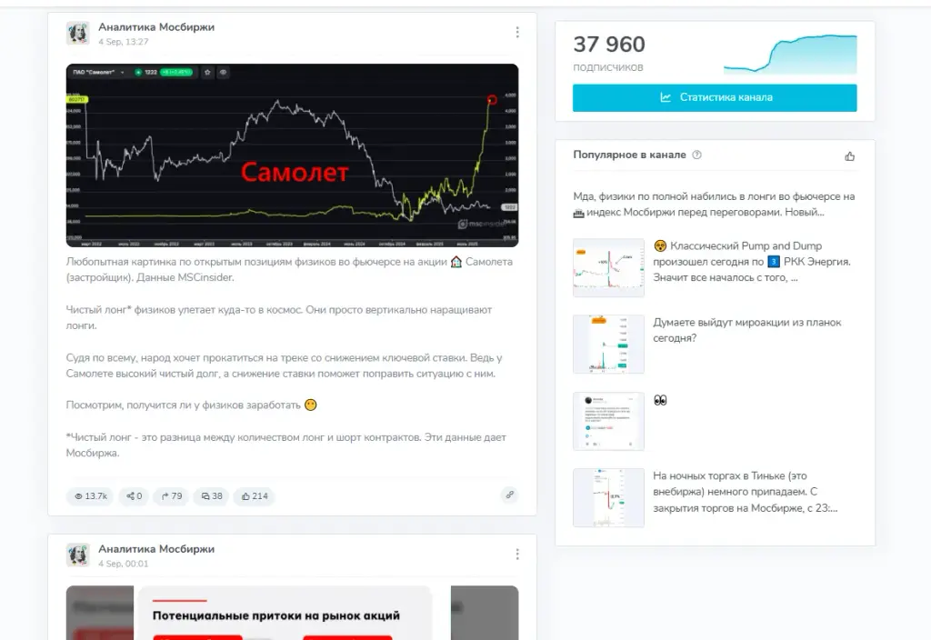 аналитика мосбиржи инвестиции
