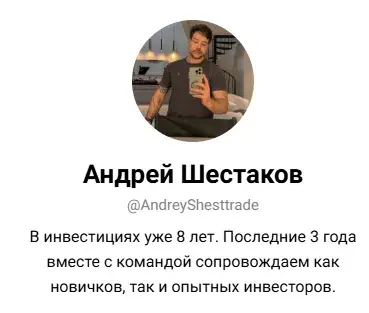 андрей шестаков трейдер