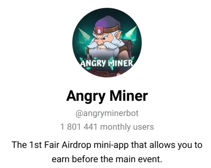 angry miner telegram