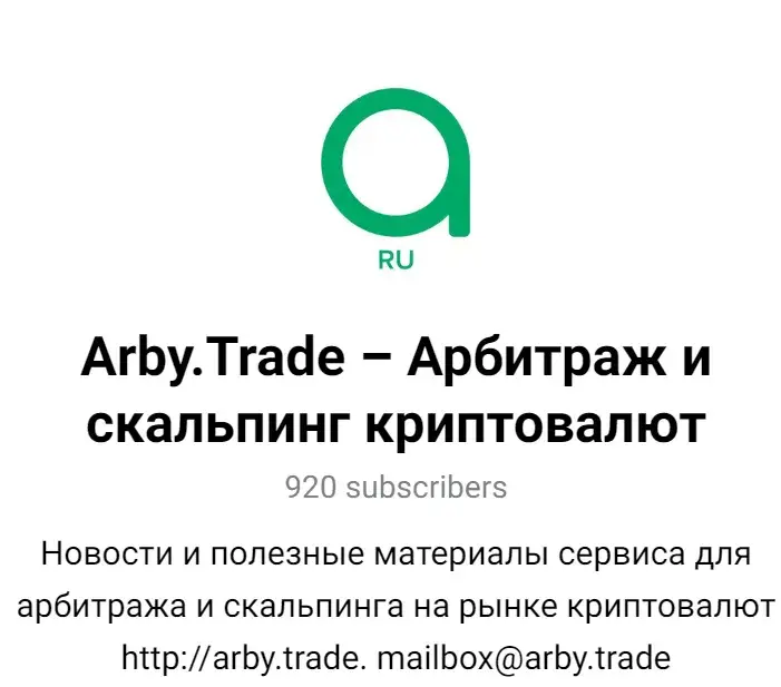 скринер криптовалют arby trade