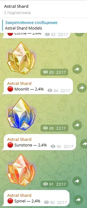 astral shard tg
