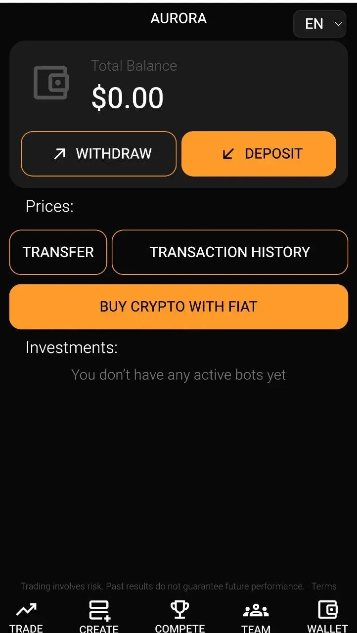 Aurora Trade bot