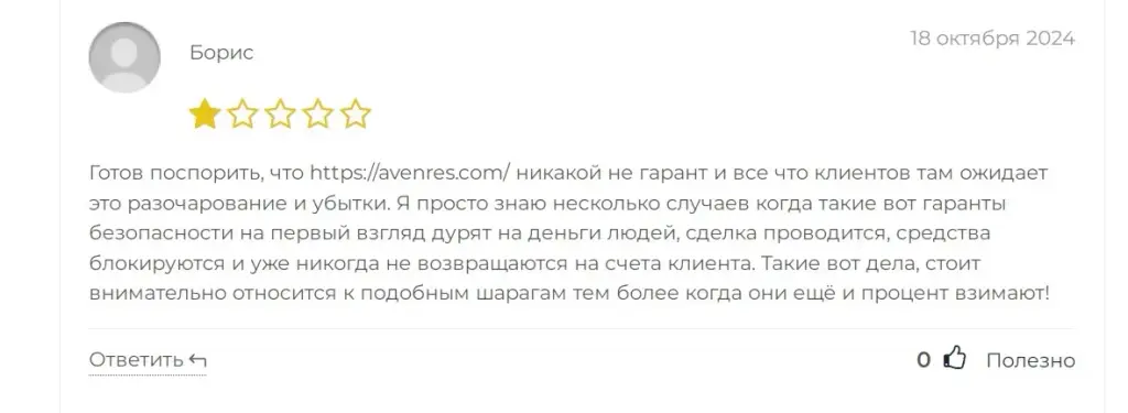 avenres отзывы