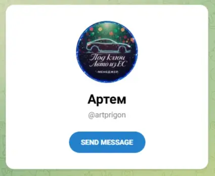телеграмм канал авто из европы отзывы