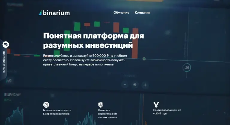 Bin Option io - европейская торговая платформа