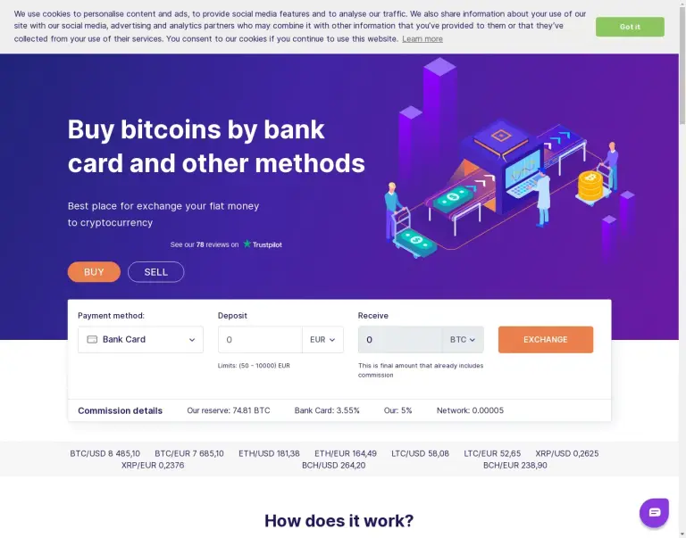 Сайт Bit2Cash