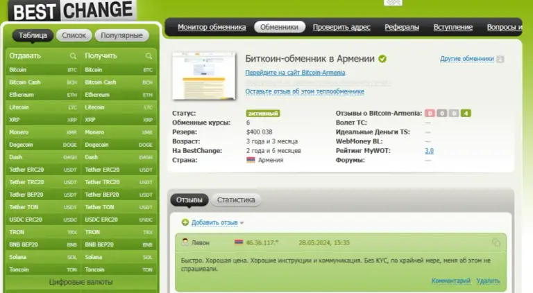 bitcoin armenia exchange