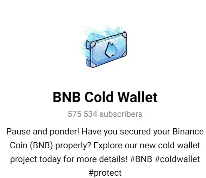 bnb wallet mine cold