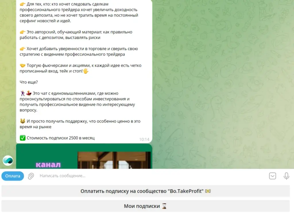 тг бо инвест