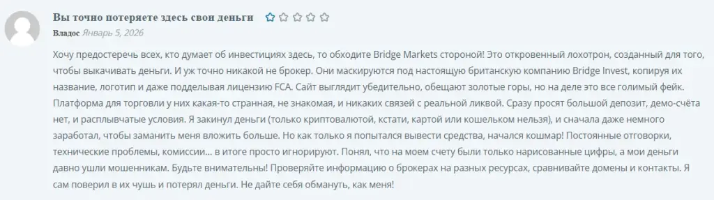 bridge markets отзывы