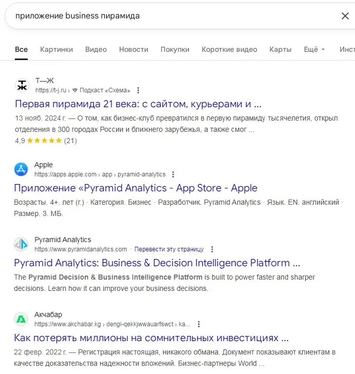 приложение business