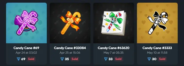 candy cane подарок в тг