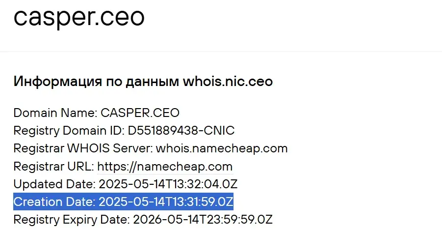 casper ceo отзывы