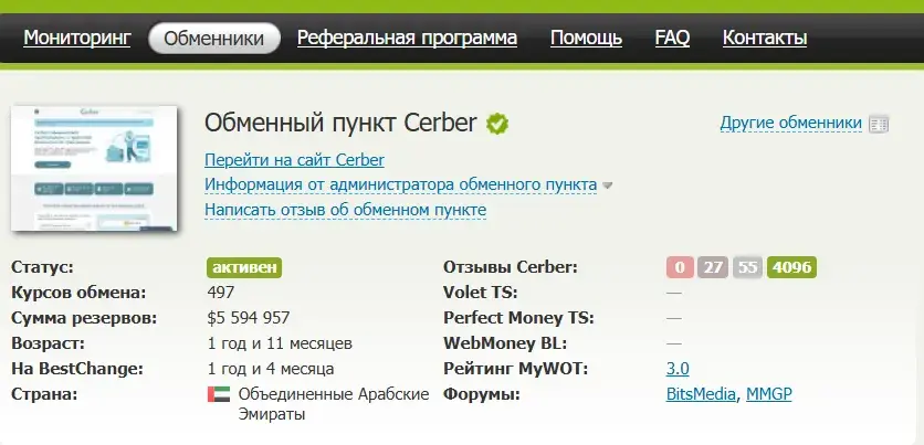 cerber отзывы