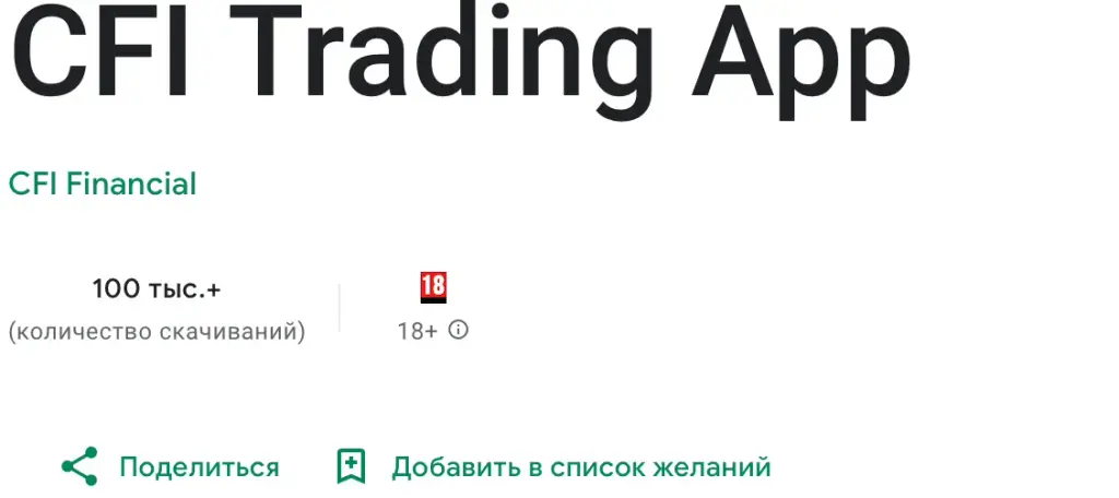 CFI Trading App CFI Trading App