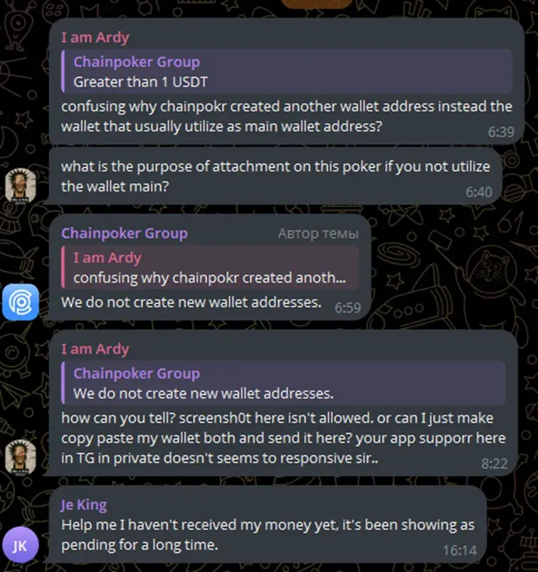 chain poker official