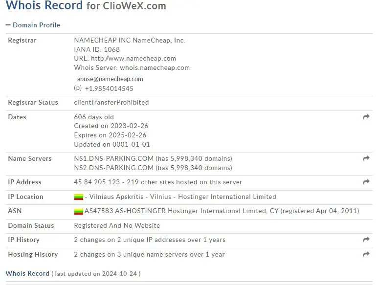 cliowex com