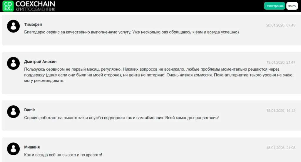 coexchain com отзывы