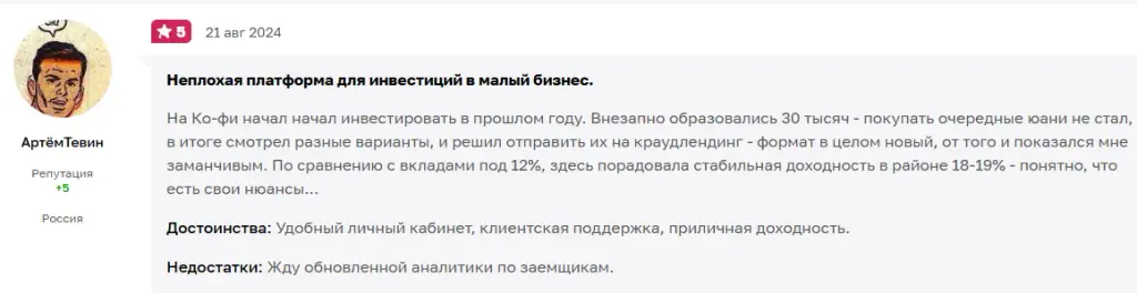 КоФи биржа инвест