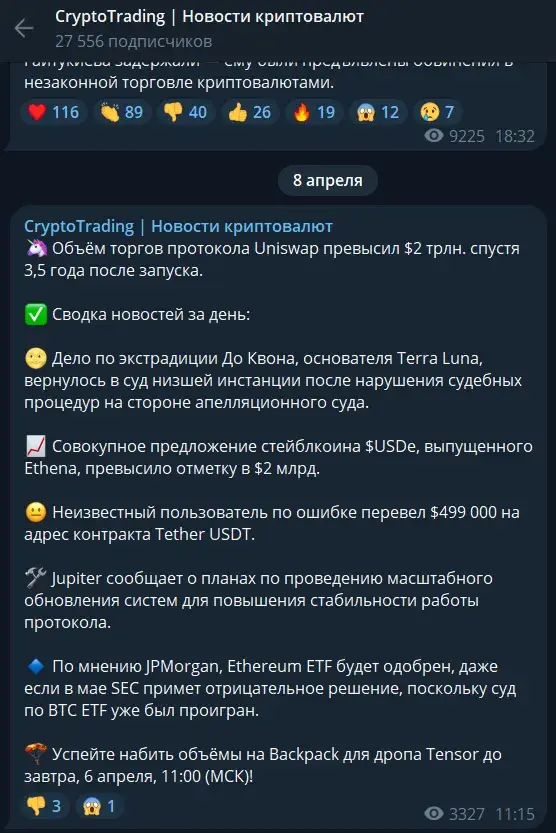 Отзывы о Телеграмм канале Crypt Trd Отзывы о Телеграмм канале Crypt Trd