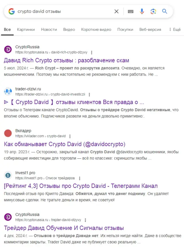 крипто давид отзывы