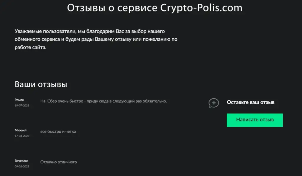 crypto polis org отзывы