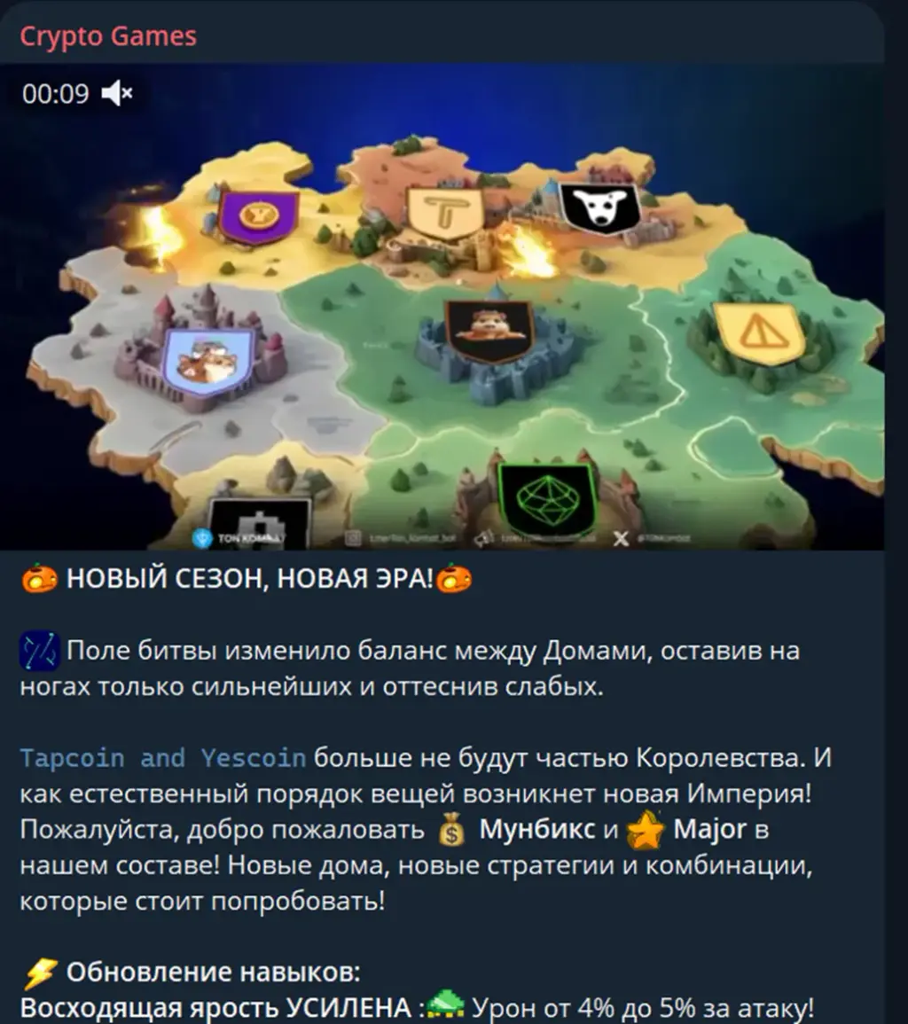 Crypto Games TG Chat
