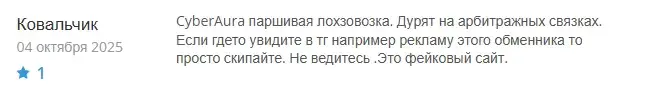 cyberaura фейковый или нормальный обменник