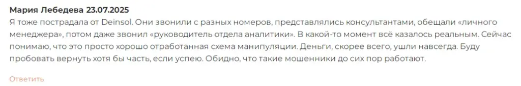 deinsol инвестиции