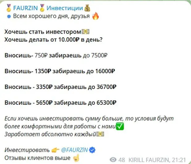 FAURZIN Инвестиции