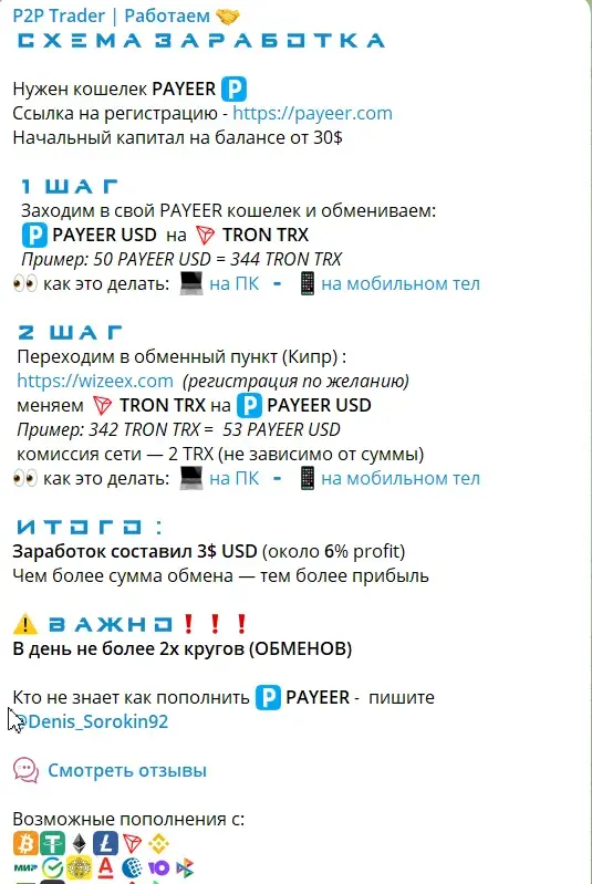 P2P Trader Работаем