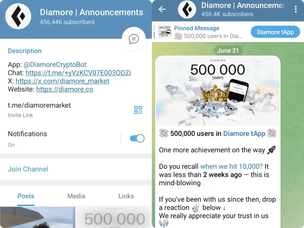 diamore co токен