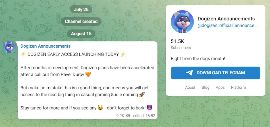 Dogizen Official Announcements