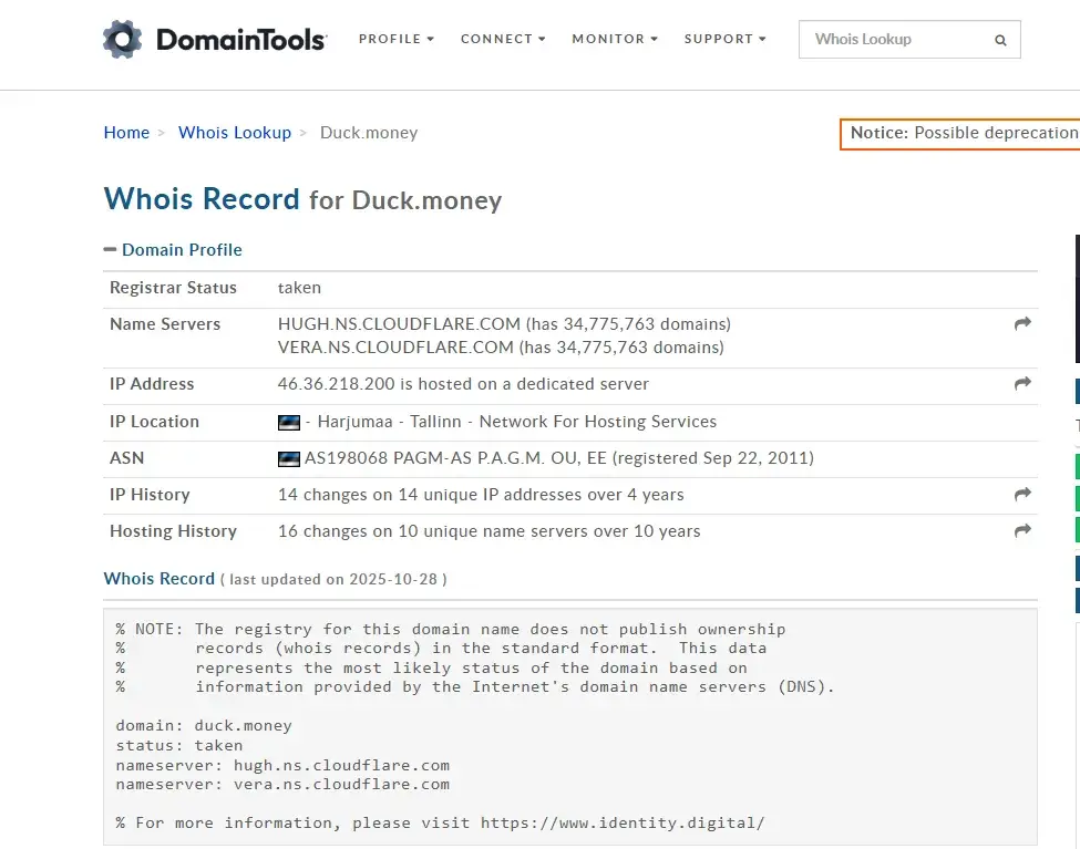 duck money