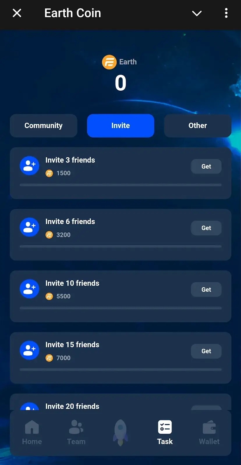 Earth Coin игра в ТГ