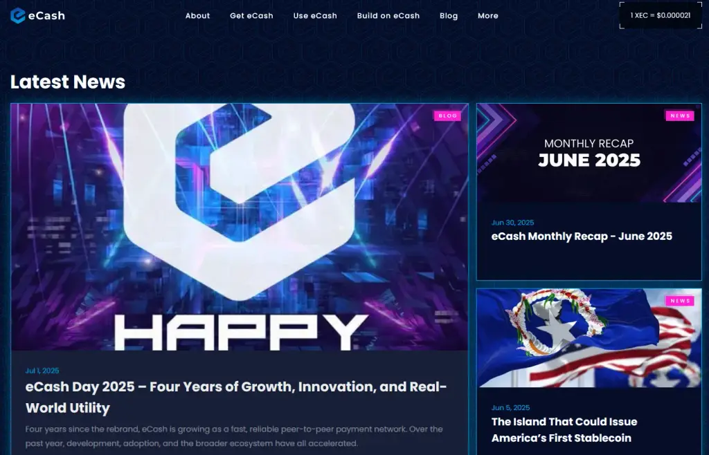 ecash монета майнинг