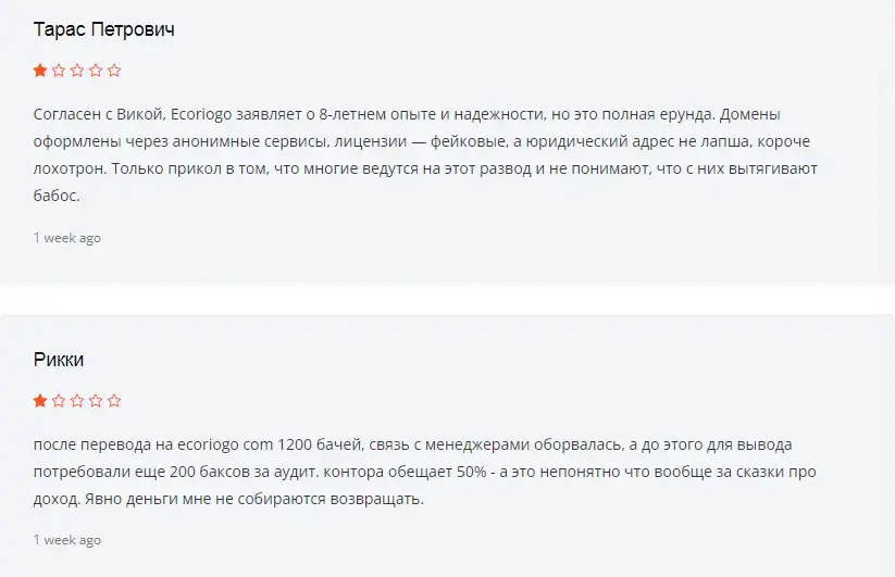 ecori ogo info отзывы