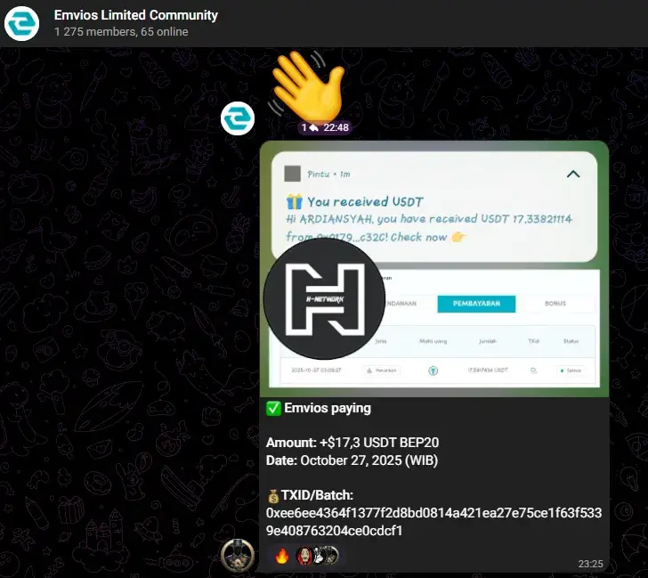 Emvios html