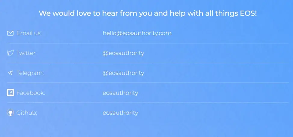 eos authority