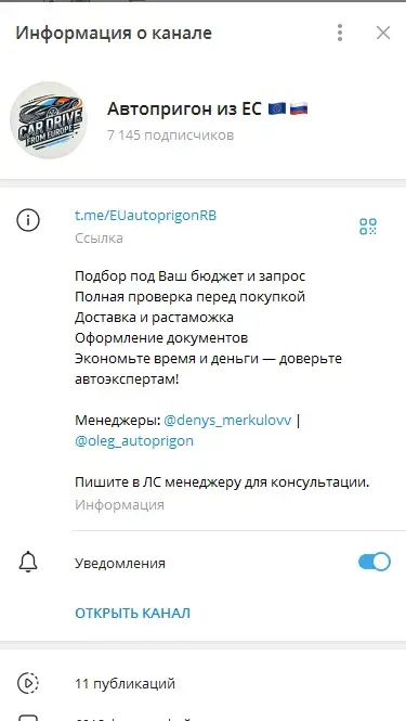 автопригон из евросоюза отзывы