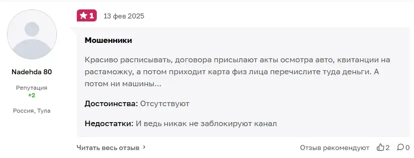 автопригон из евросоюза телеграм отзывы