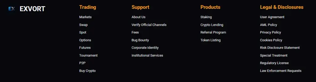 exvort биржа