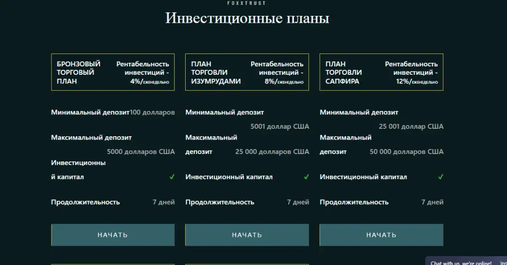 Foxx Trust Investment