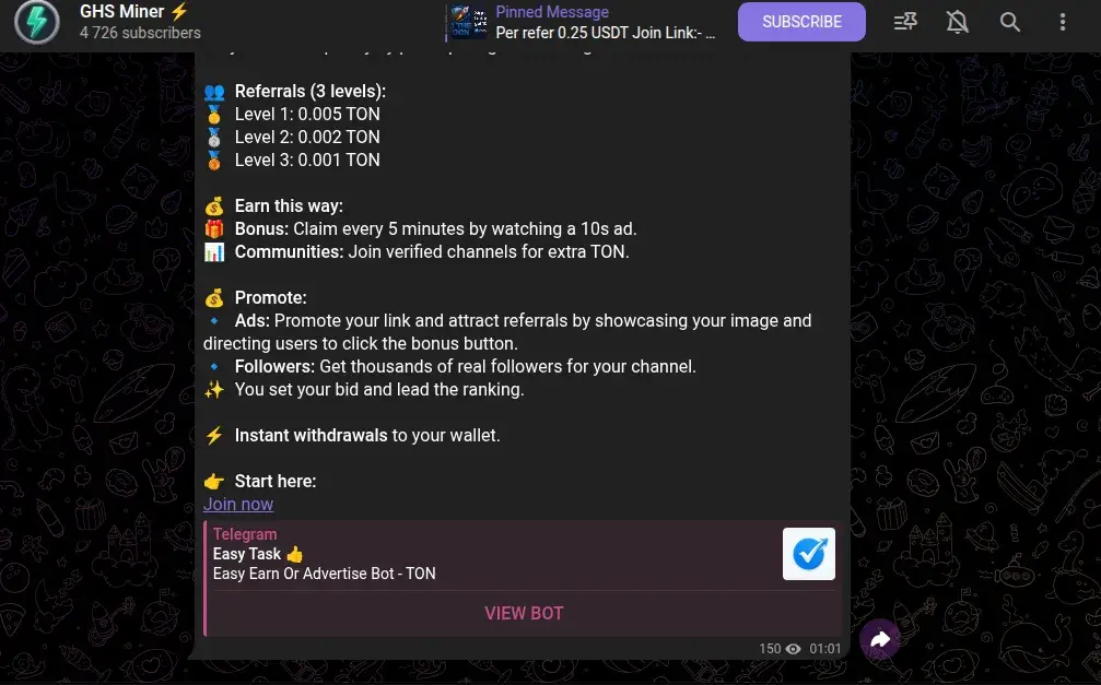 ghs miner telegram bot