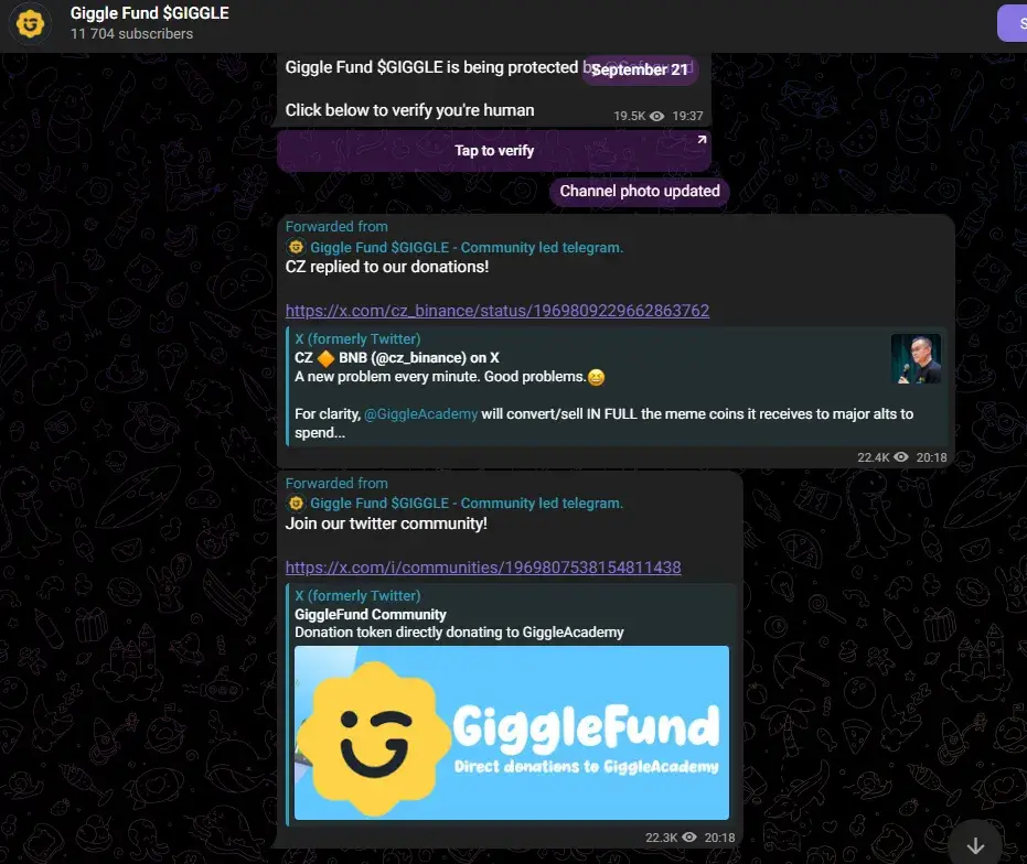 Giggle token