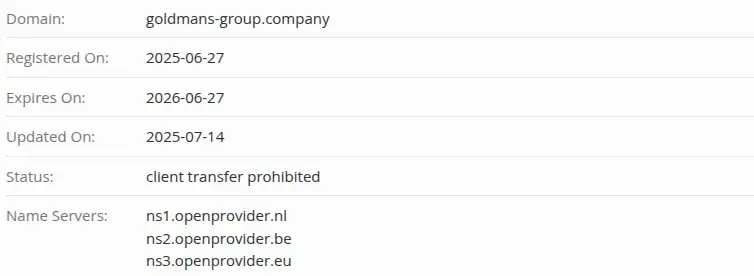 Goldmans Group Company Goldmans Group Company